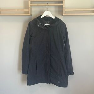 Mountain Hardware Long Hooded Rain Jacket Size Small